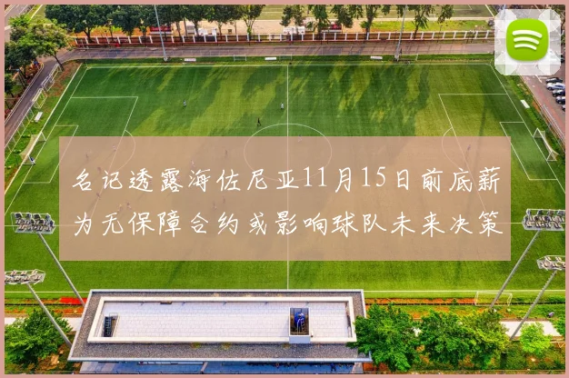 名记透露海佐尼亚11月15日前底薪为无保障合约或影响球队未来决策
